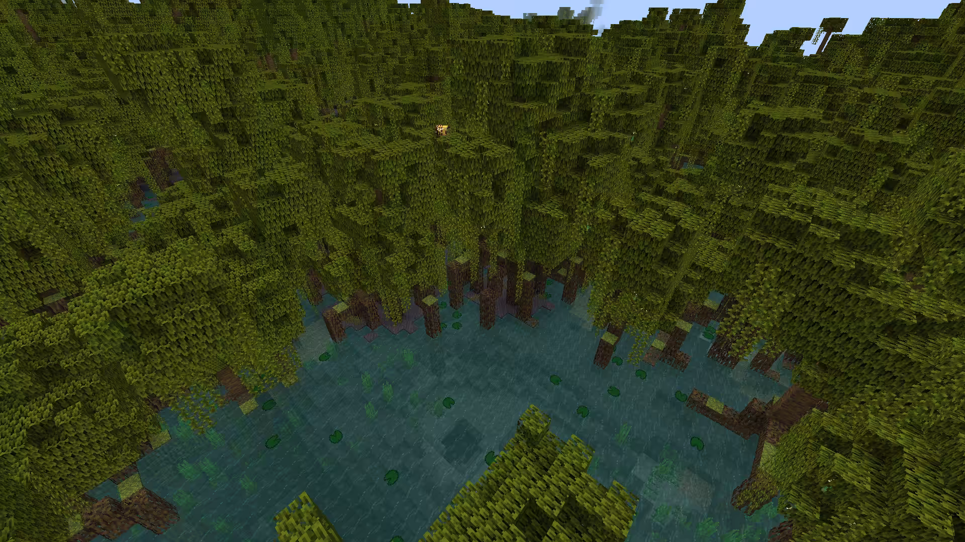Biome Marais à mangroves dans Minecraft.