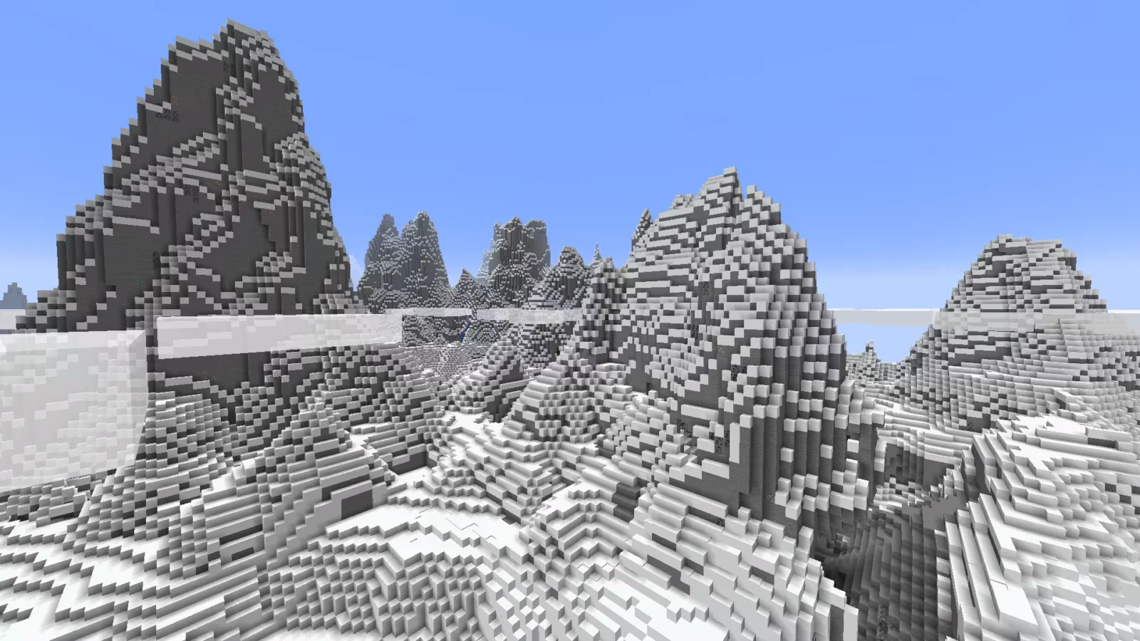 Biome Pics dentelés dans Minecraft.