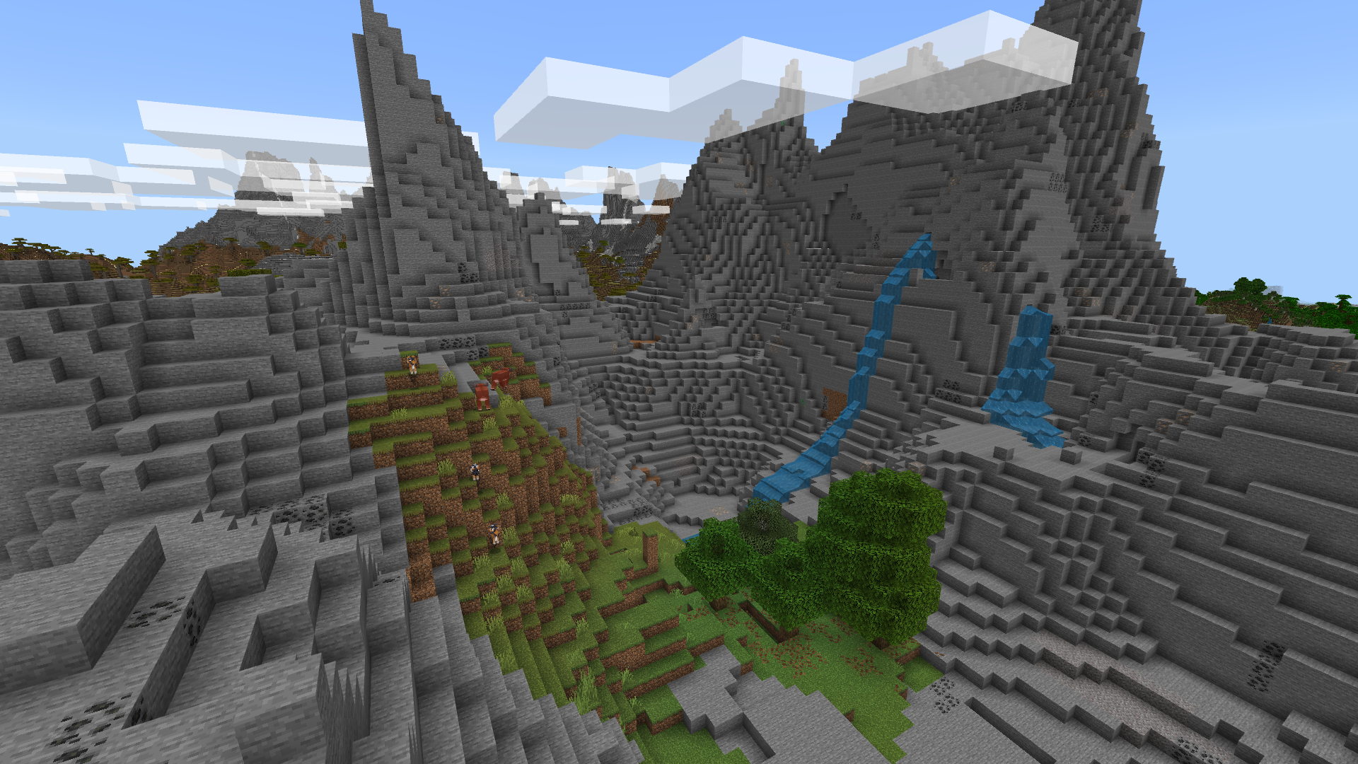 Biome Pics rocheux dans Minecraft.
