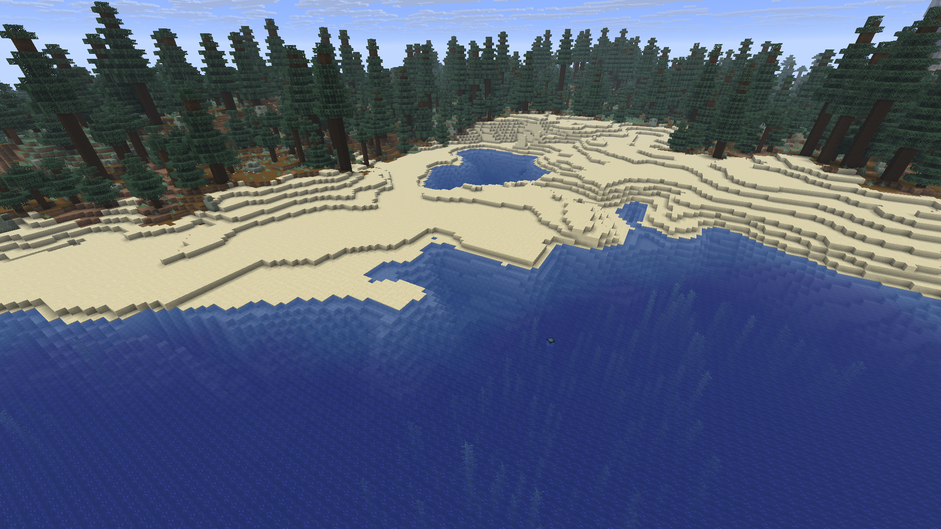 Biome Plage dans Minecraft.
