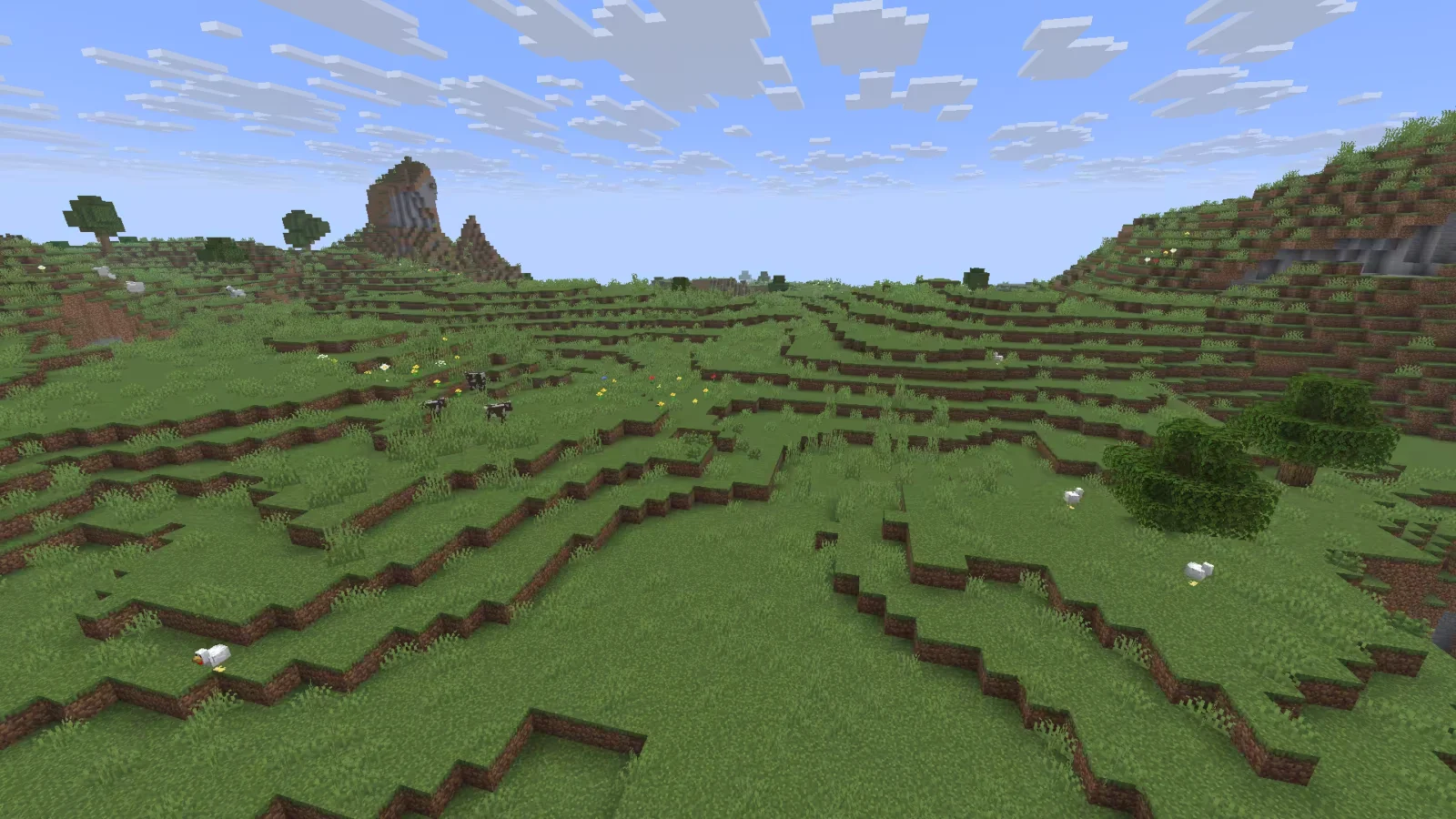 Biome Plaines dans Minecraft.