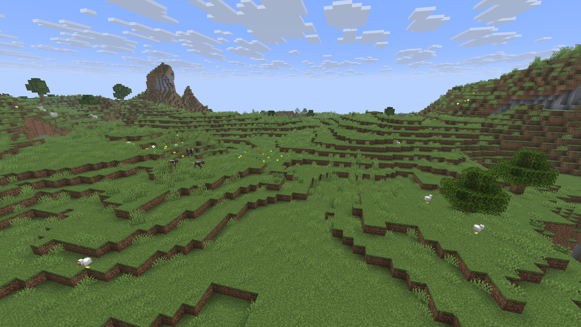 Biome Plaines dans Minecraft.