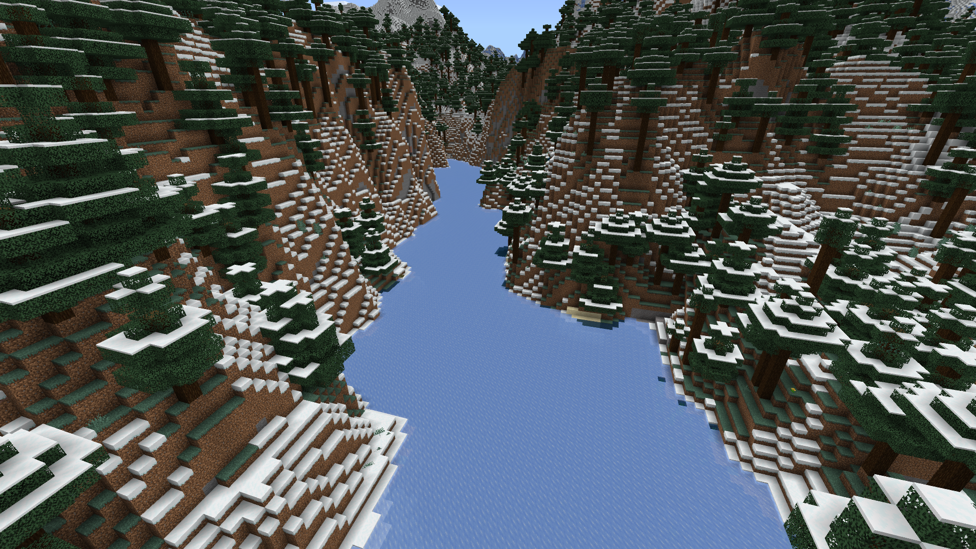 Biome Rivière gelée dans Minecraft.