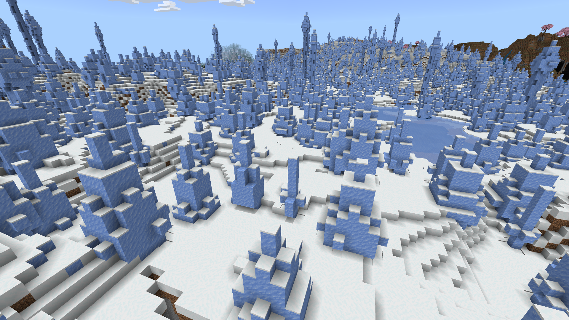 Biome Pics de glace dans Minecraft.