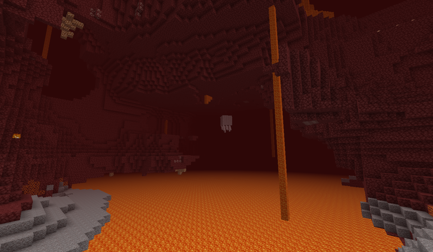 Biome Terres désolées du Nether dans Minecraft.