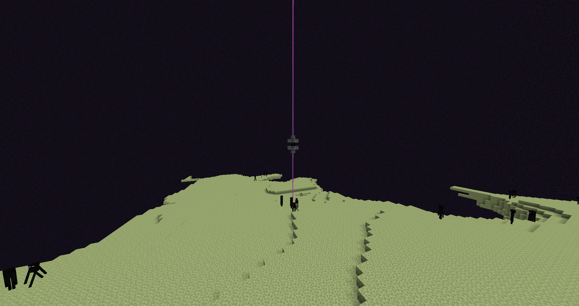 Biome Terres moyennes de l’End dans Minecraft.