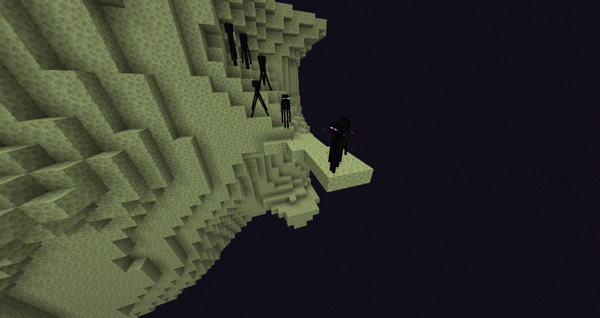 Biome Terres stériles de l’End dans Minecraft.