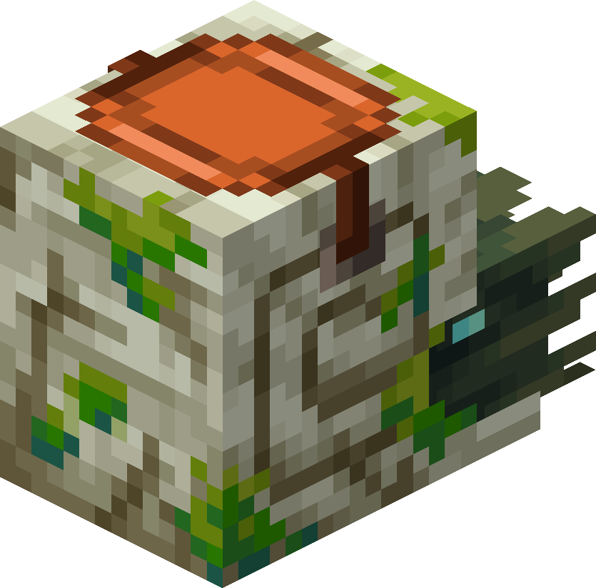 Nautile zombie apprivoisé de Minecraft équipé d’une selle.
