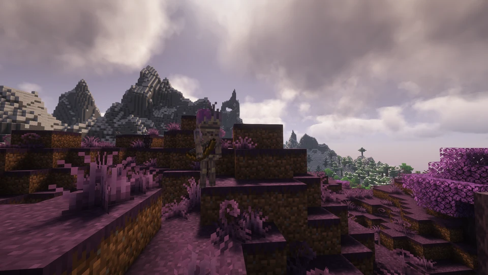 Biome The Corruption dans le mod Minecraft Confluence Otherworld
