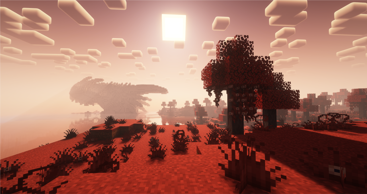 Biome The Crimson dans le mod Minecraft Confluence Otherworld