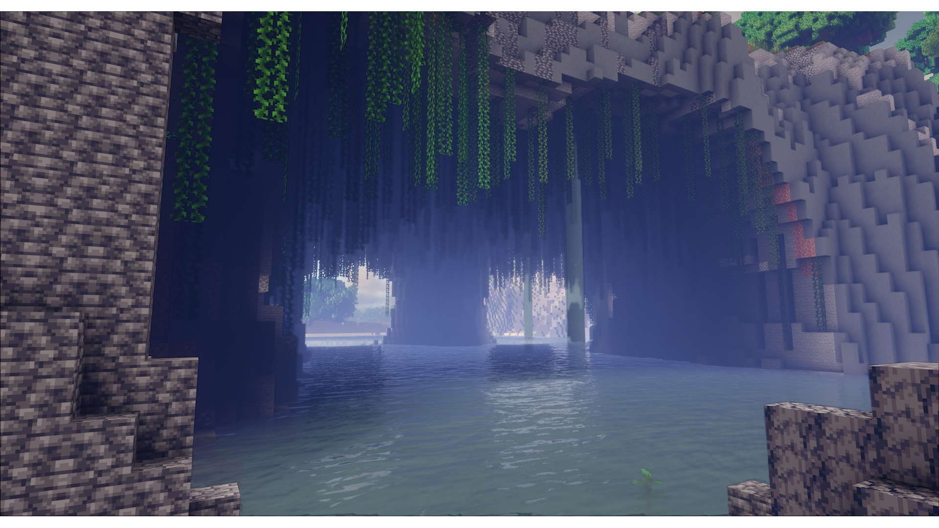 Grotte personnalisée de la map Sulfuria dans Minecraft