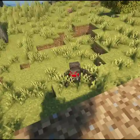 Araignée au plafond avec Stormie’s Spiders Araignée Minecraft se déplaçant au plafond avec Stormie’s Spiders
