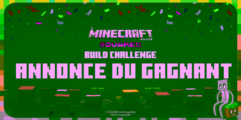 Le concours du film Minecraft a son gagnant ! Annonce gagnant build challenge Minecraft Movie