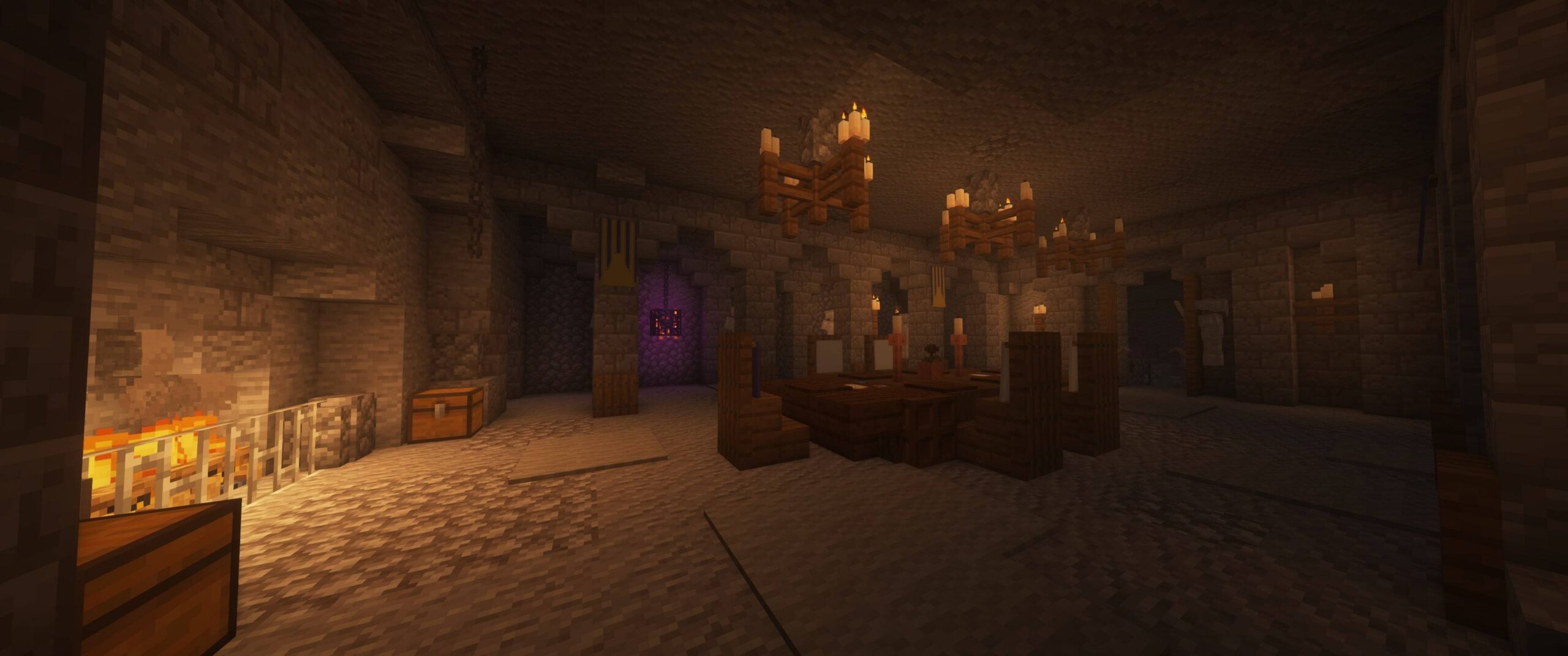 Salle intérieure avec Grim Kingdoms Salle intérieure d’une ruine médiévale ajoutée par Grim Kingdoms