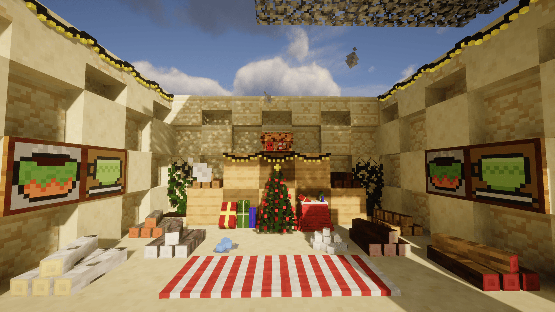 Collection de Noël Simply Cozy Collection de décorations de Noël du mod Simply Cozy dans Minecraft