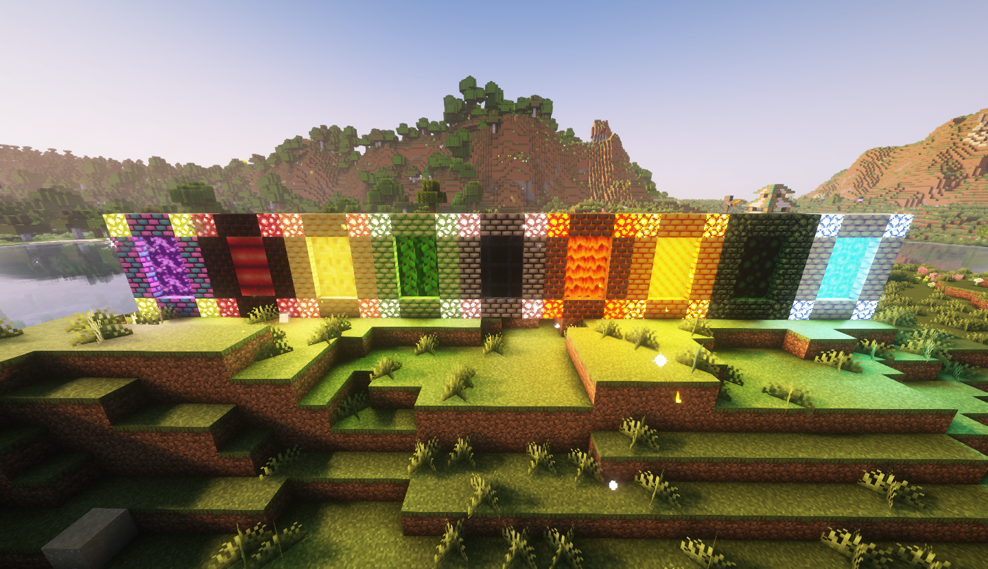 Portails des dimensions d’Eternal Tales Portails des différentes dimensions ajoutées par le mod Eternal Tales dans Minecraft