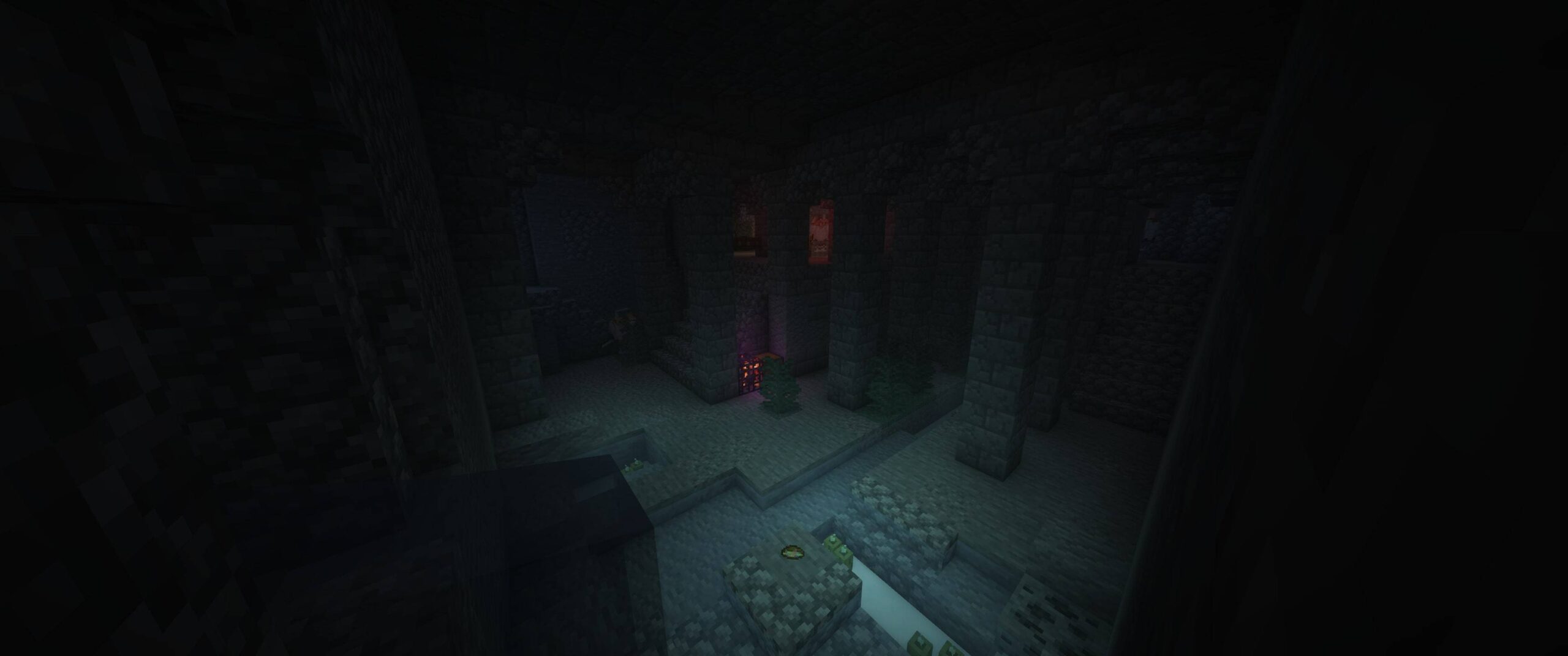 Ruines à explorer avec Grim Kingdoms Ruines enneigées à explorer avec le mod Grim Kingdoms dans Minecraft