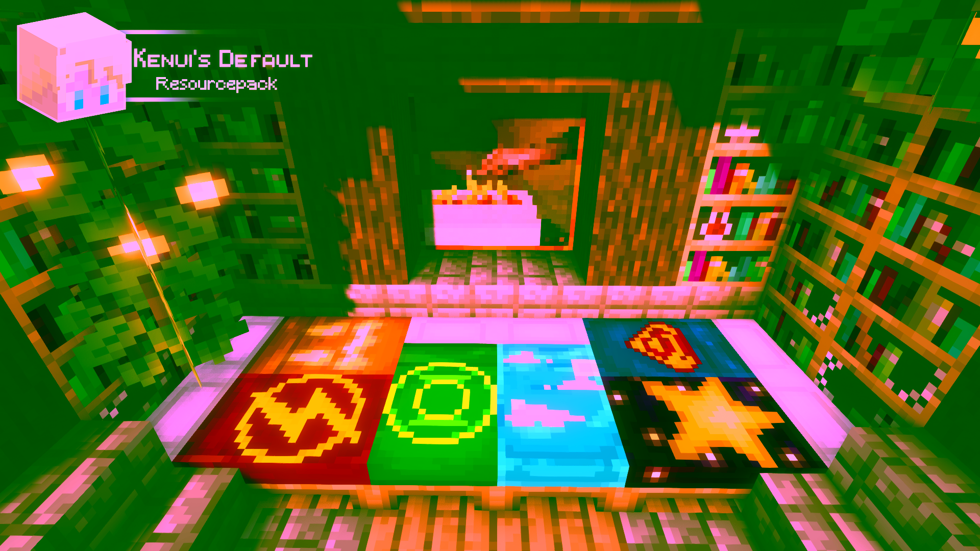 Lits personnalisés avec le pack Kenui’s Default dans Minecraft