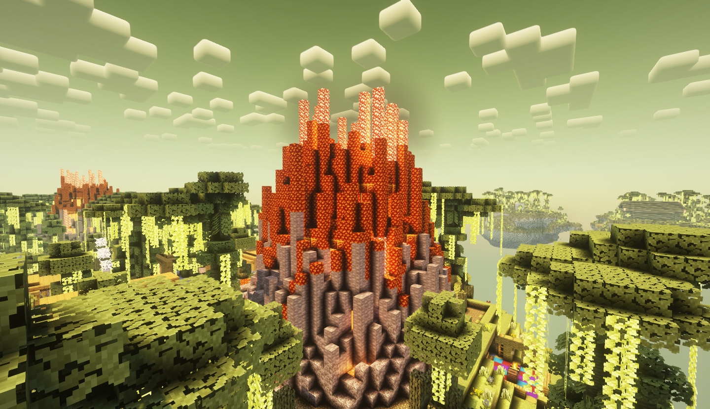 Volcanech dans Eternal Tales Dimension Volcanech du mod Eternal Tales dans Minecraft