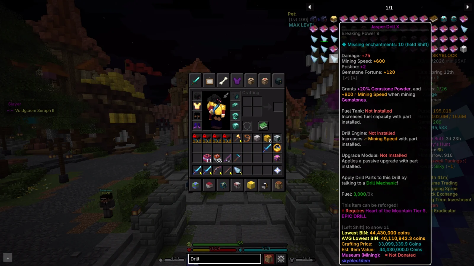 Recherche d'objets dans SkyBlock Enhanced