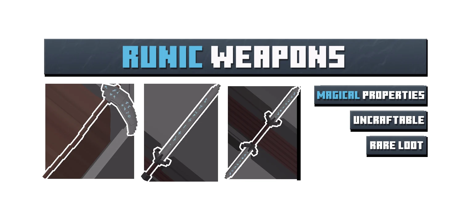 Les armes runiques de Simply Swords