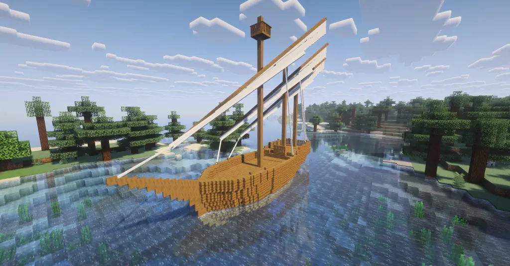 Caravelle de Shippy Ships Caravelle du mod Shippy Ships dans Minecraft