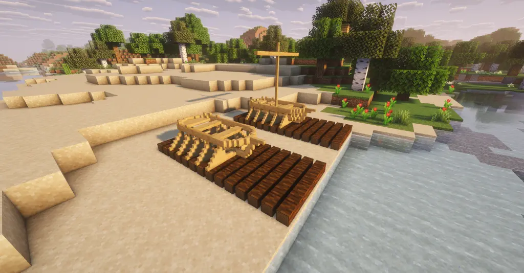 Construction interactive dans Shippy Ships Chantier de construction interactif d’un navire avec le mod Shippy Ships