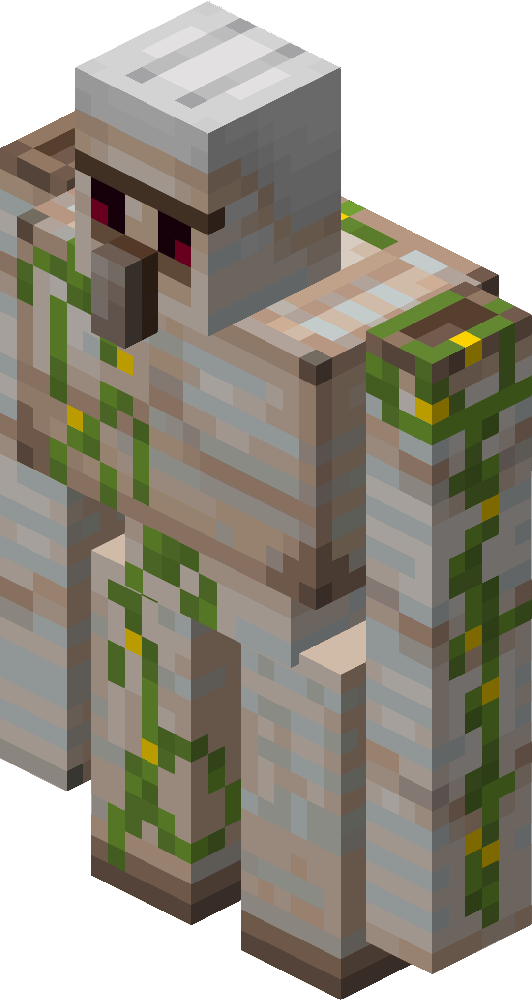 Golem de fer et villageois Golem de fer dans Minecraft.