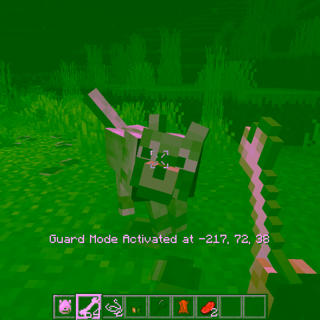 Mode garde dans VO: Better Dogs Loup en mode garde avec VO Better Dogs dans Minecraft