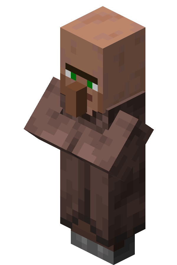 Villageois dans Minecraft Villageois des plaines dans Minecraft.