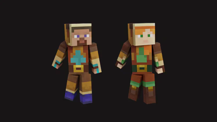 Skins de précommande de Minecraft Dungeons II
