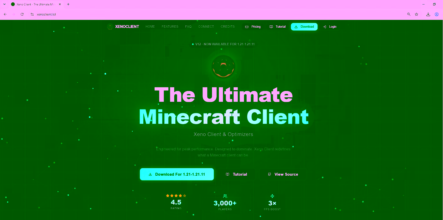 Copie malveillante de Xenon Client