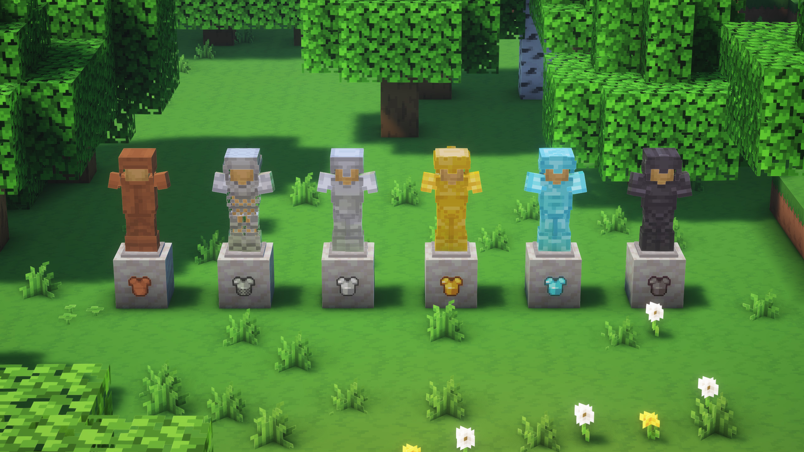 Simplified - Armures Armures de Minecraft avec le resource pack Simplified