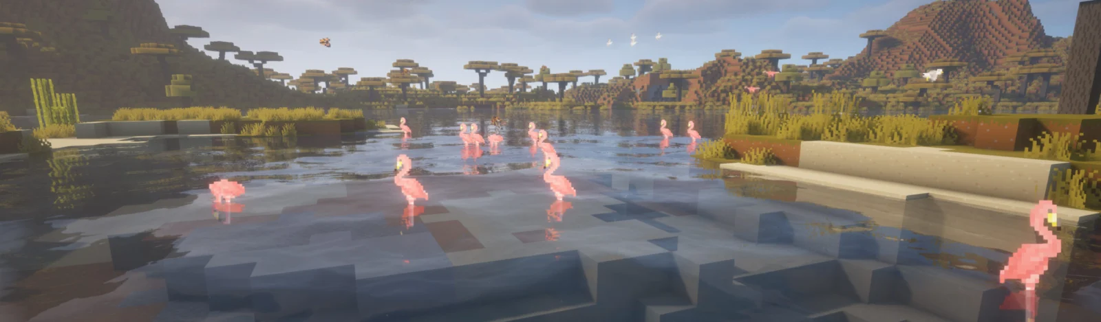 Flamants roses ajoutés par World Alive