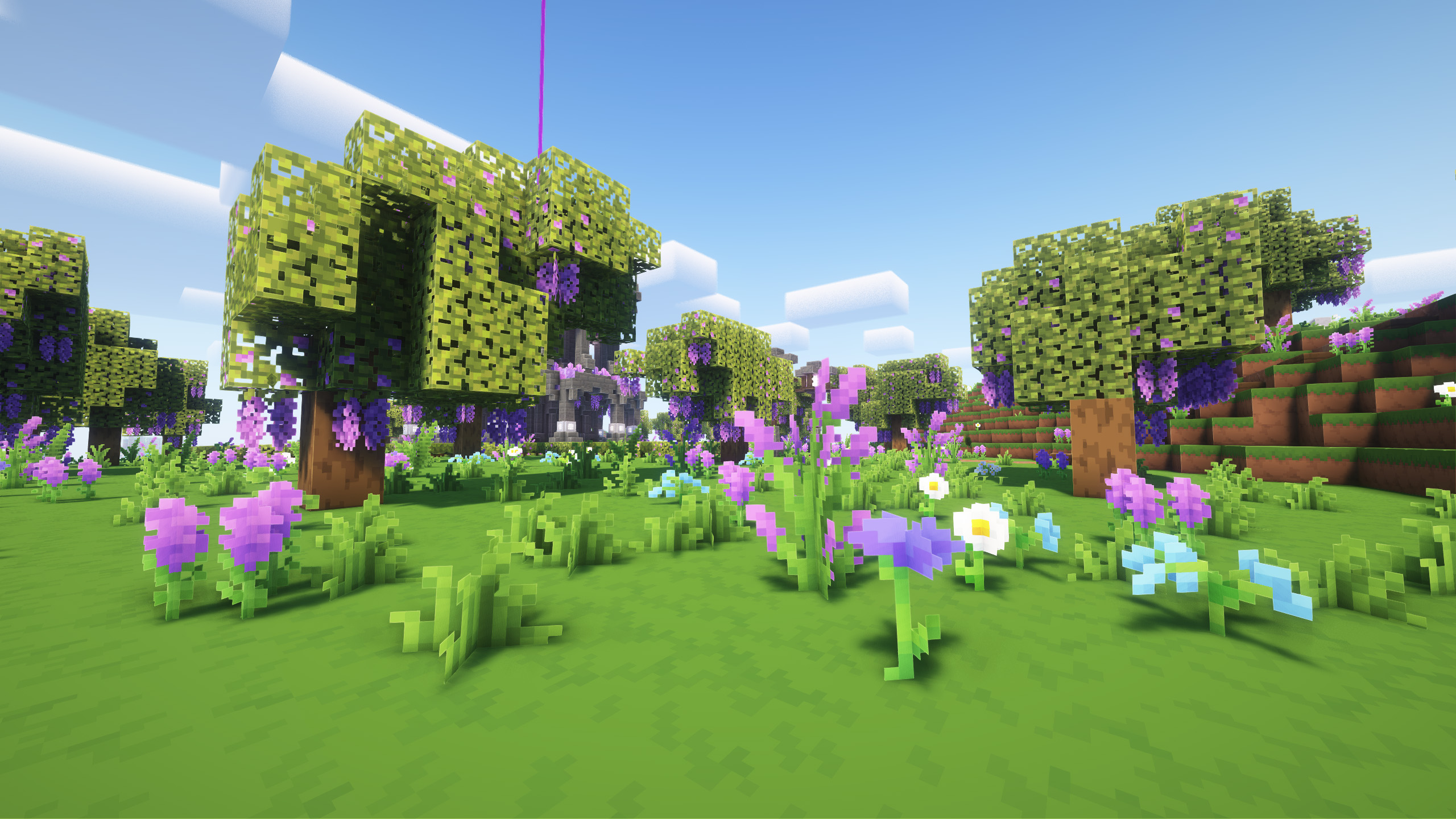Simplified - Fleurs et azalées Fleurs et azalées de Minecraft avec le pack Simplified