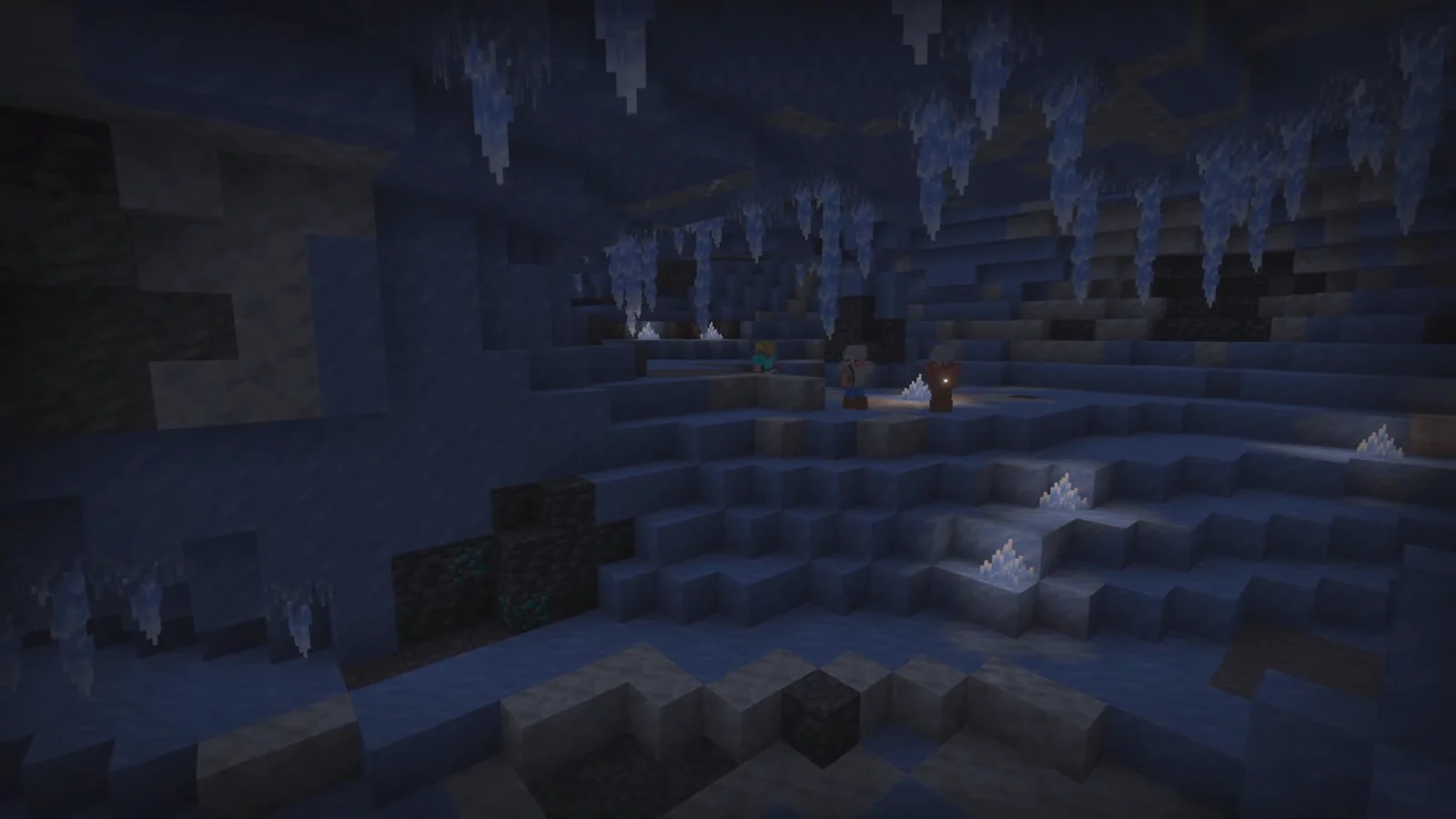 Cavernes de glace présentées pendant le Minecraft Live de septembre 2026