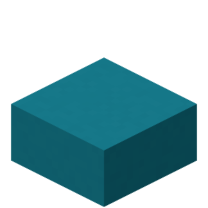 Dalle de béton cyan