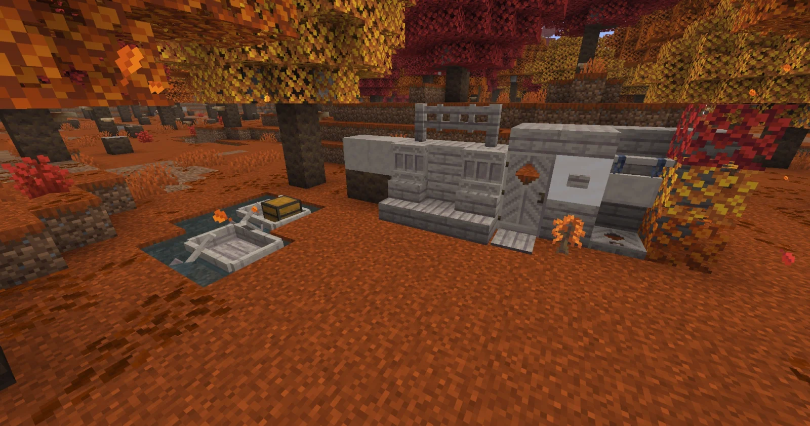 Ensemble des blocs en bois de peuplier ajoutés dans Minecraft 26.3
