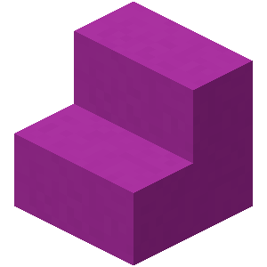 Escalier en béton magenta