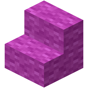 Escalier en laine magenta