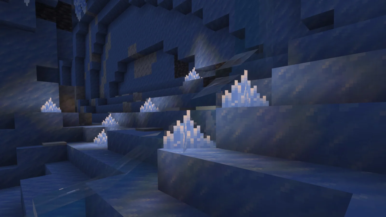 Cristaux de glace dans Minecraft