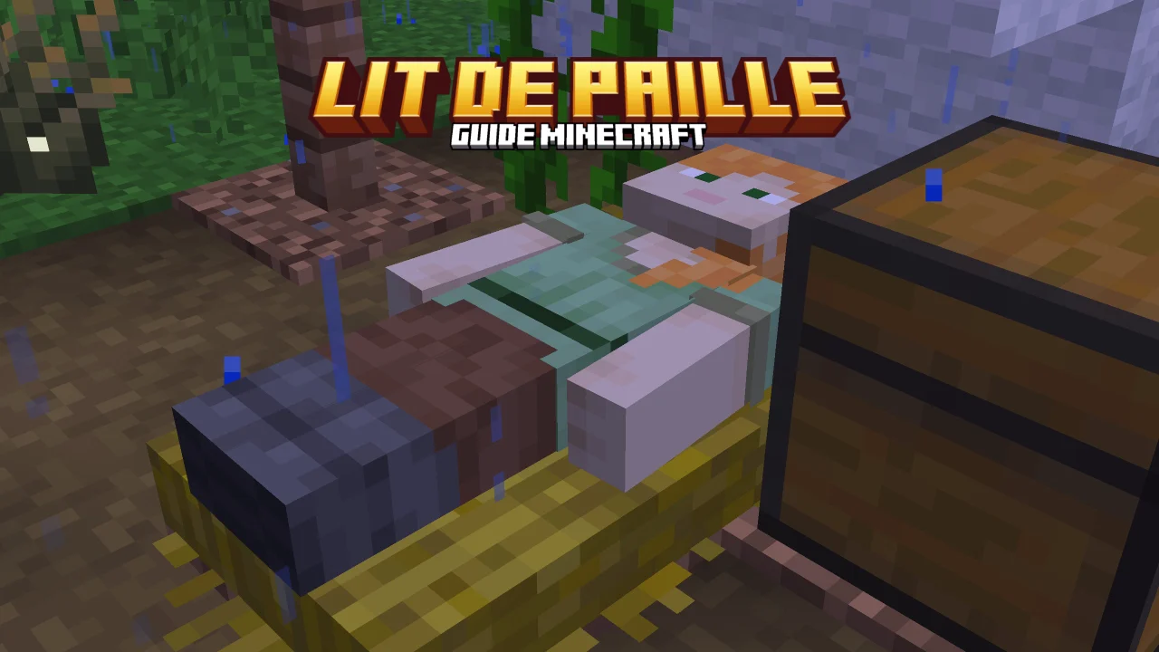 Lit de paille dans Minecraft : fabrication, utilité et fonctionnement