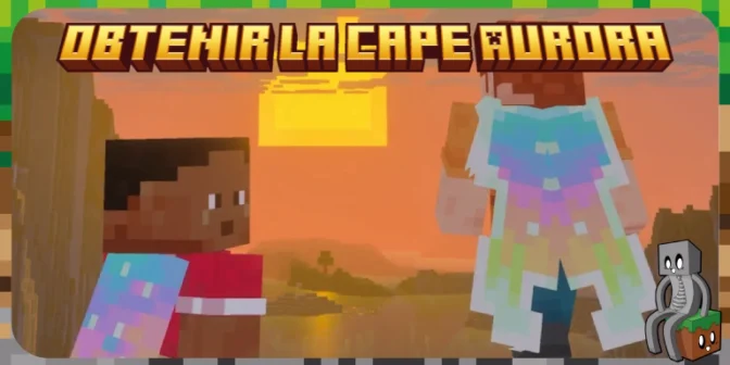 La cape Aurora arrive gratuitement dans Minecraft