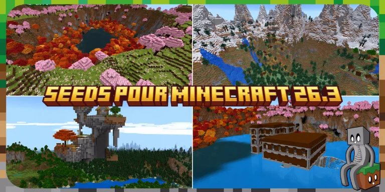 Top 20 des meilleures seeds pour Minecraft 26.3 – Wilderness Bound