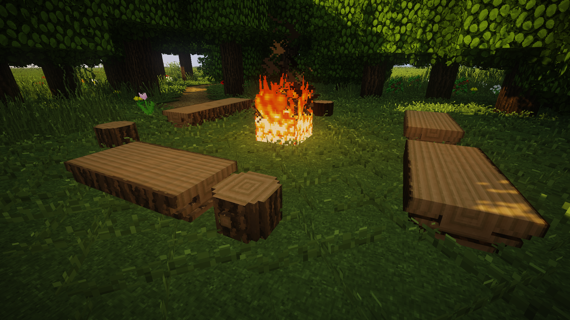 Bancs en rondins dans Iron Age Furniture