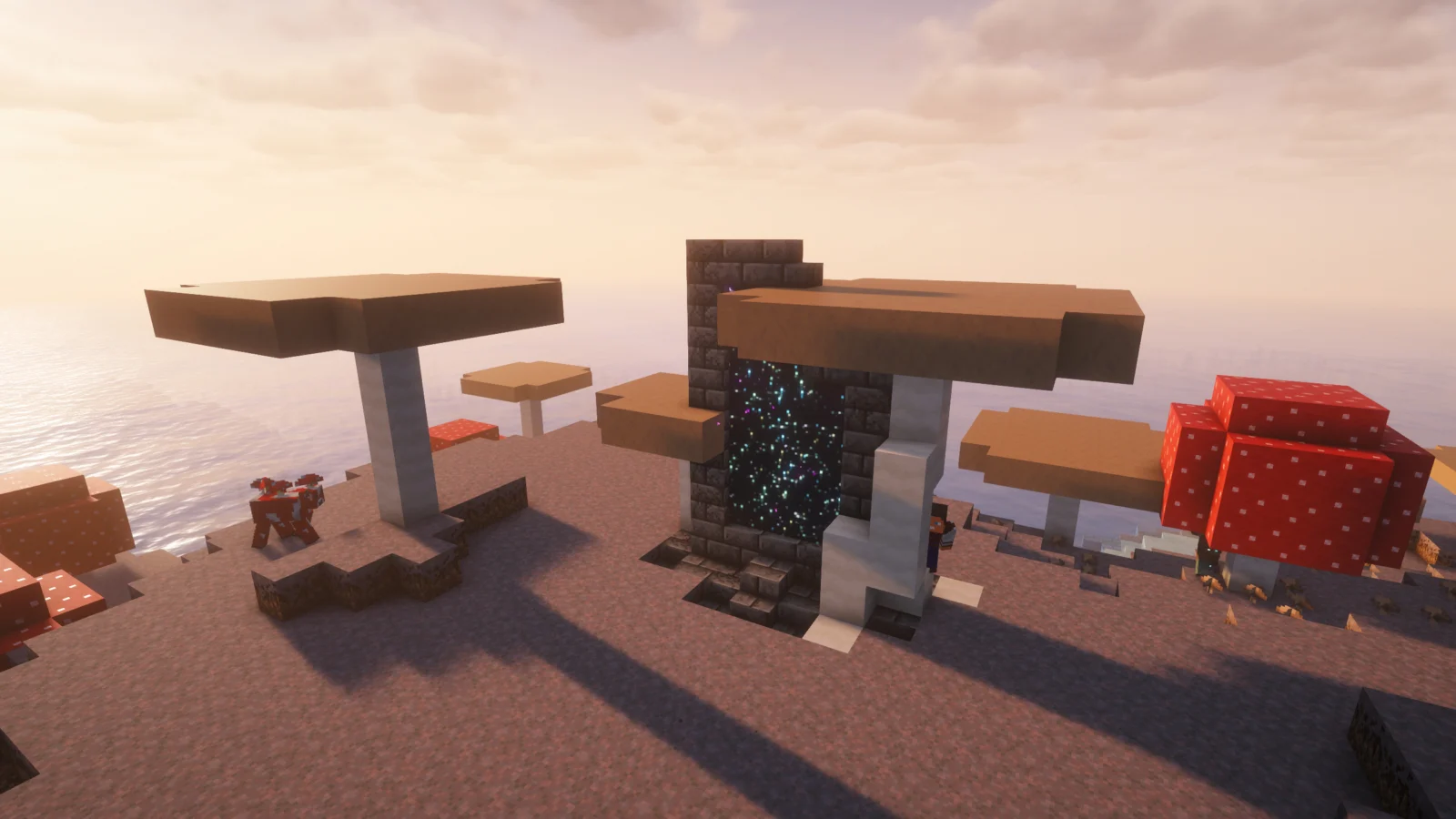 Portail des champs de champignons d'Immersive Gateways