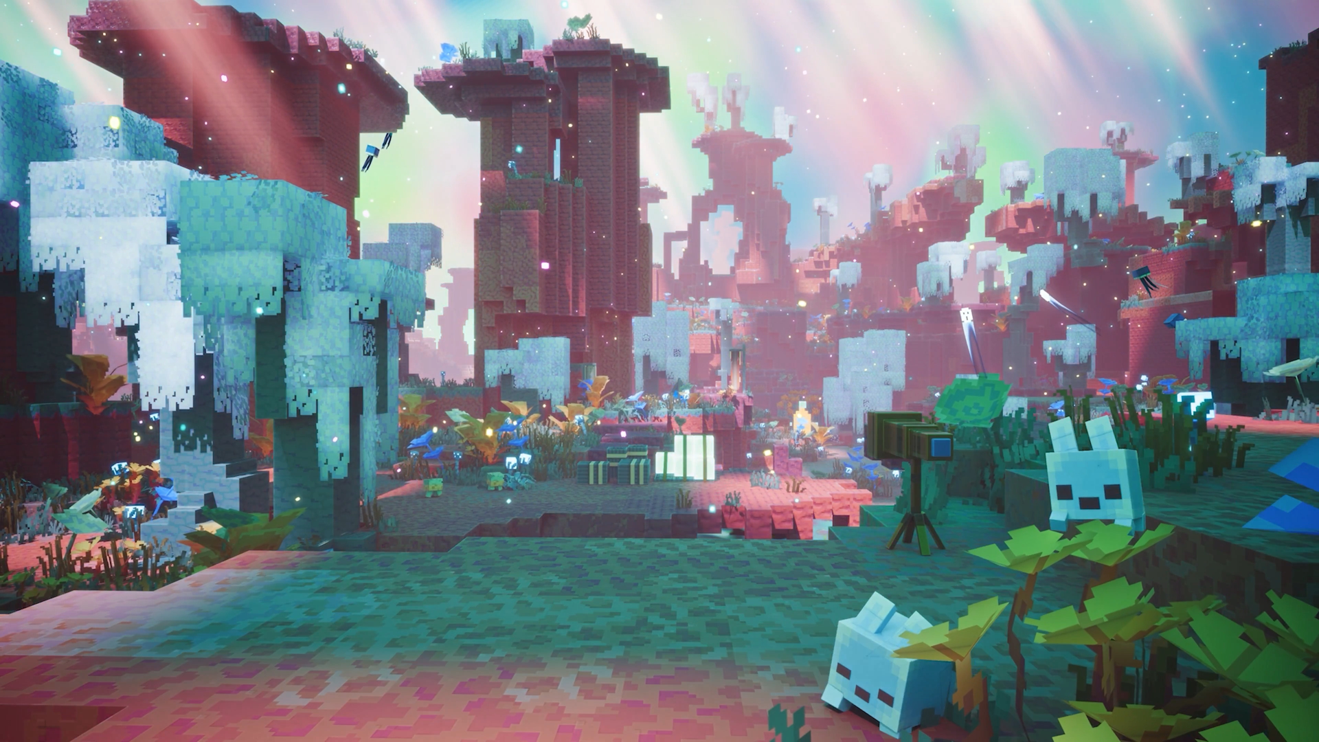 Le Sift dans Minecraft Paysage du Sift, nouvelle dimension annoncée pour Minecraft en 2027