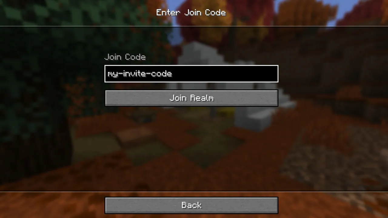 Codes d'invitation Minecraft Realms Java