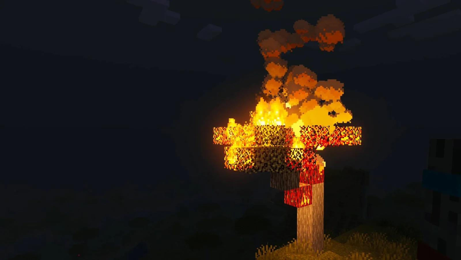 Arbre brûlé avec Burnt Basic