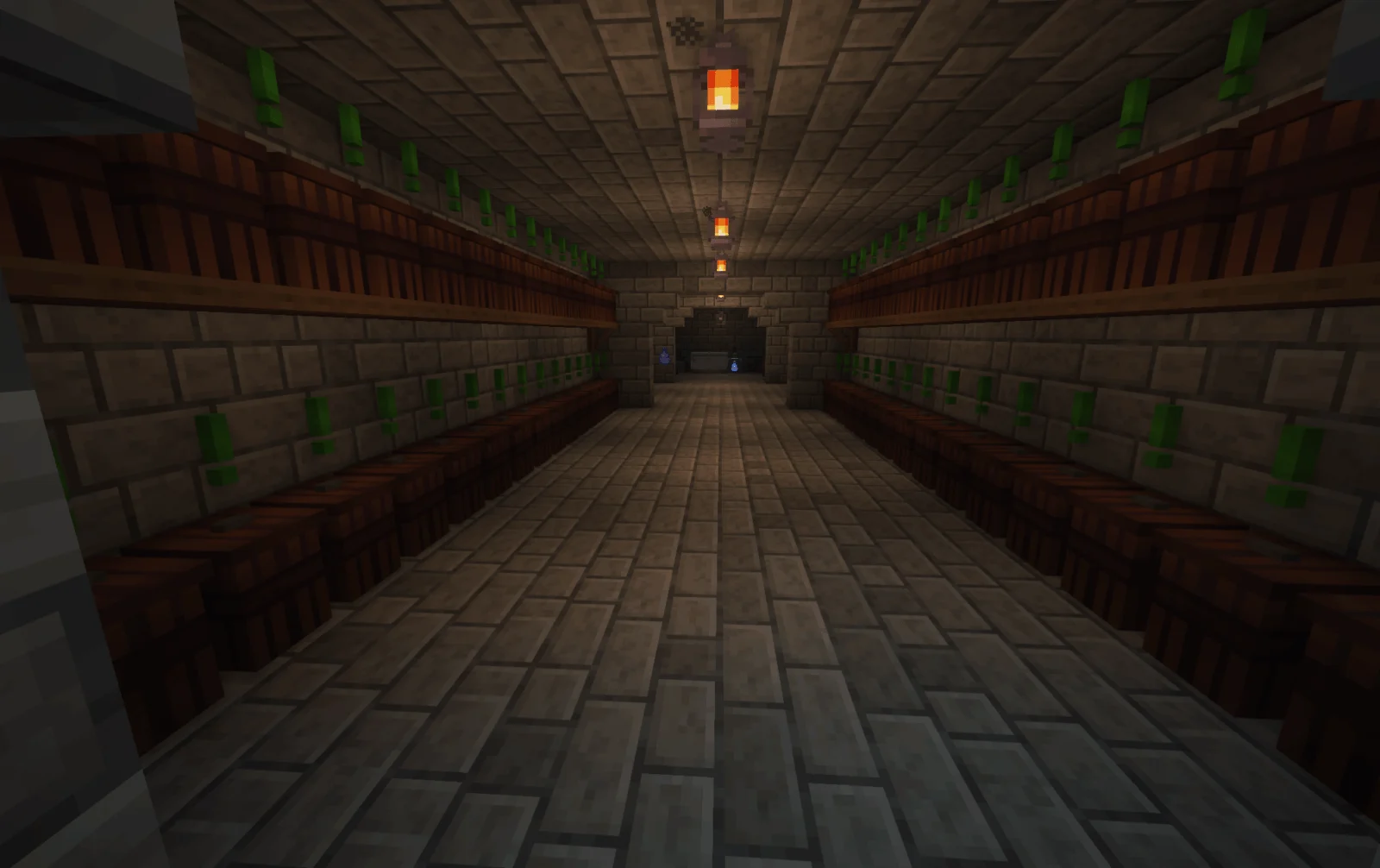 Cave remplie d'Aging Casks dans Society Sunlit Valley